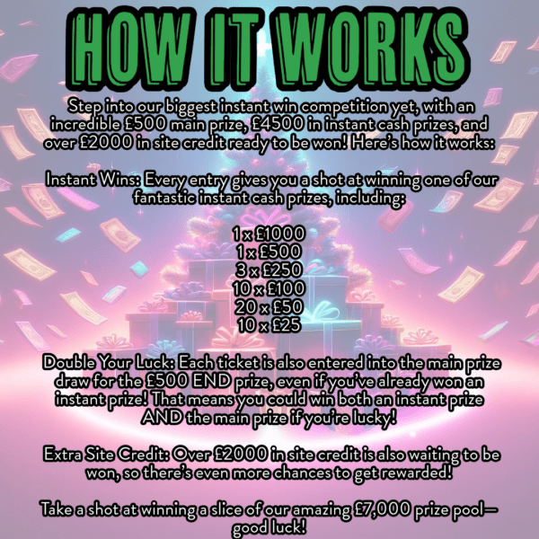 £7000 INSTANT WIN £6500 + £500 END PRIZE - Image 2