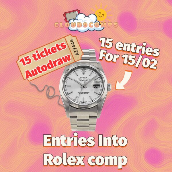 15 entries into the Rolex comp