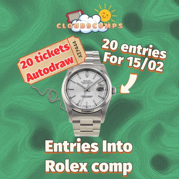 20 entries into the Rolex comp