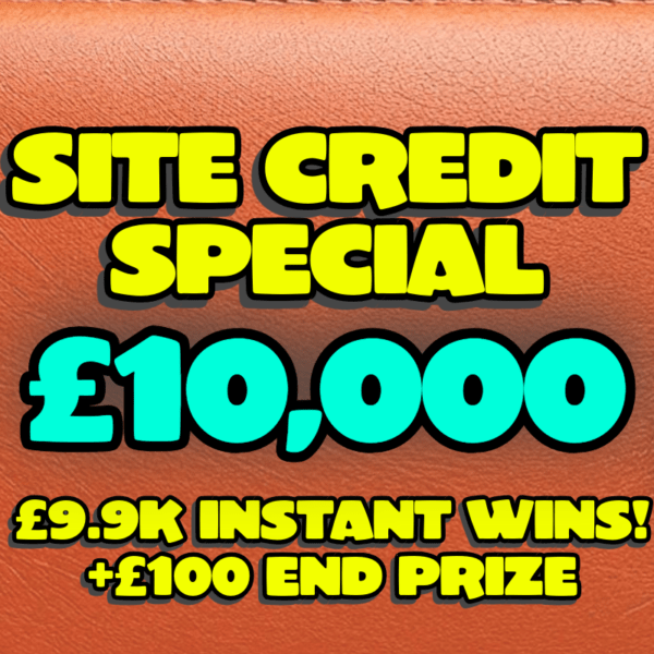 10K site credit instant wins