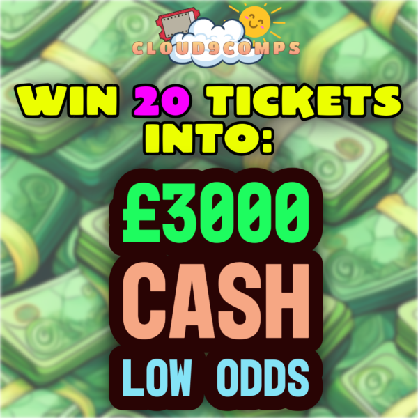 20 tix into the £3000 comp
